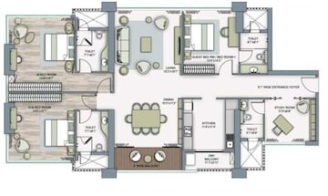  4 BHK Apartment at Piramal Aranya, Byculla – for Rent